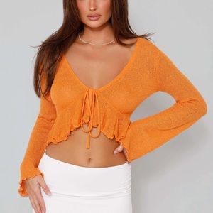 TIGER MIST SET orange top and skirt
